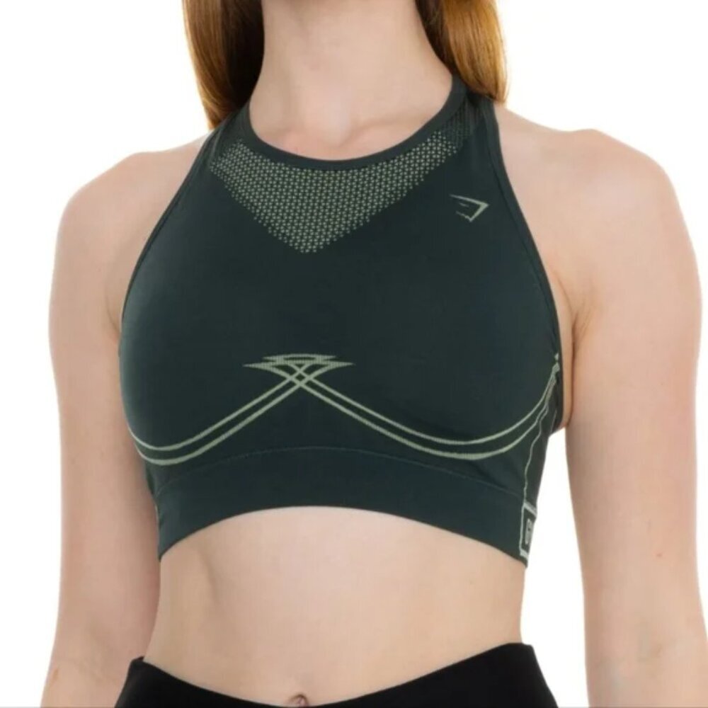 Gymshark Dark Green Sports Bra